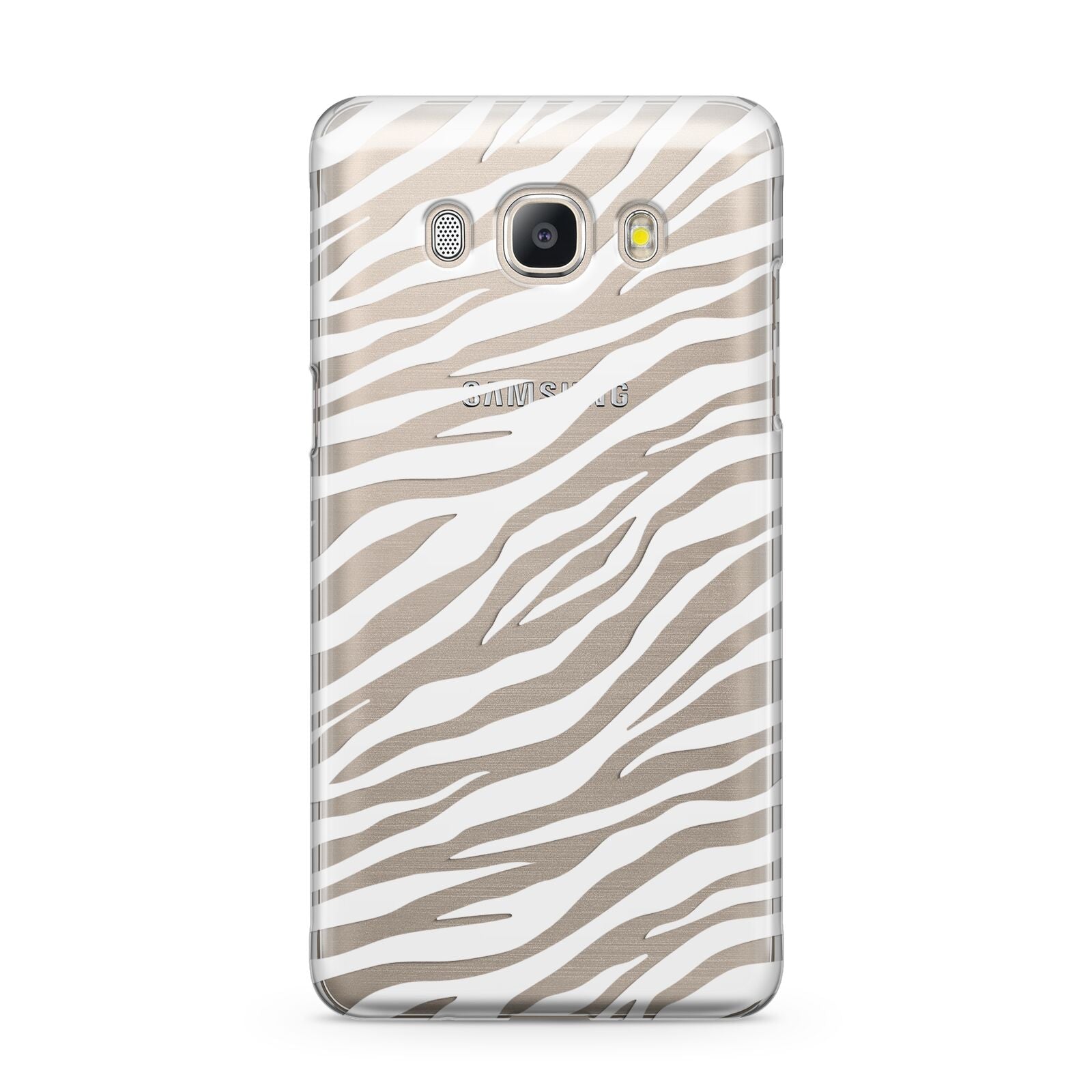 White Zebra Print Samsung Galaxy J5 2016 Case