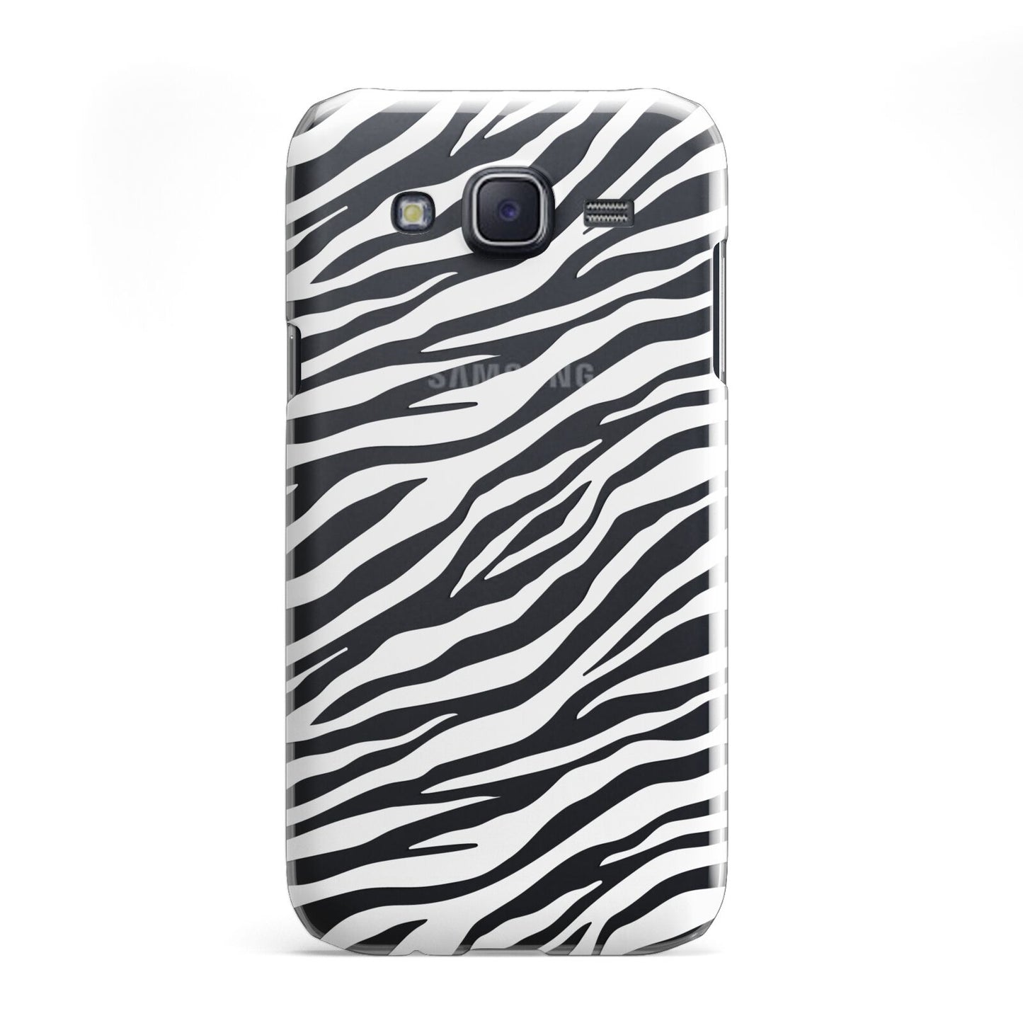 White Zebra Print Samsung Galaxy J5 Case