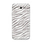 White Zebra Print Samsung Galaxy J7 2017 Case