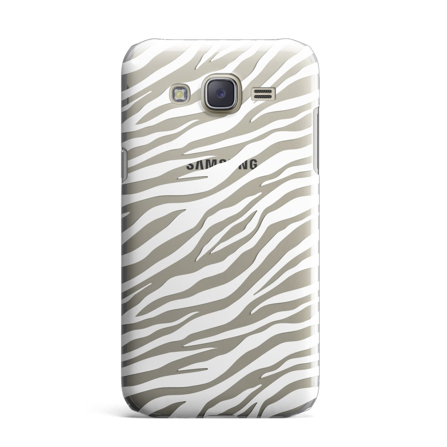 White Zebra Print Samsung Galaxy J7 Case
