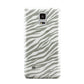 White Zebra Print Samsung Galaxy Note 4 Case