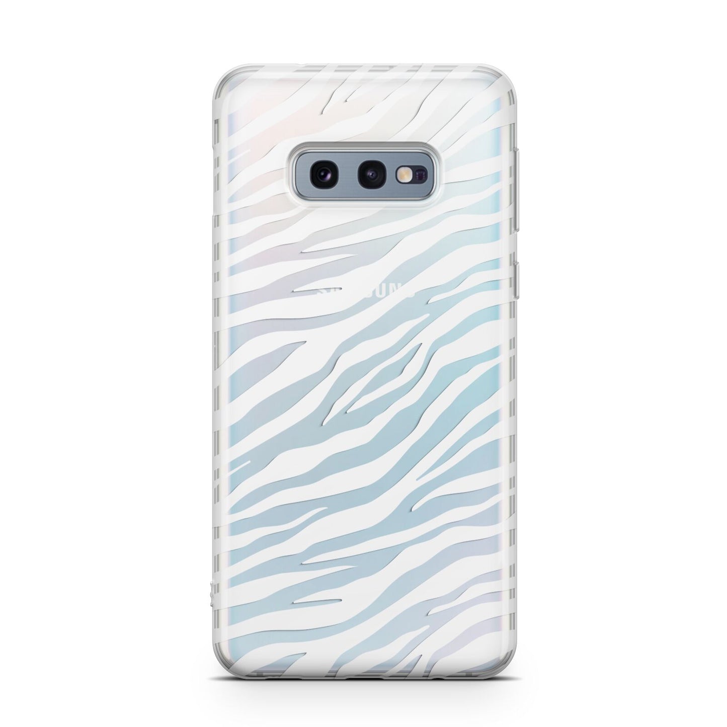 White Zebra Print Samsung Galaxy S10E Case