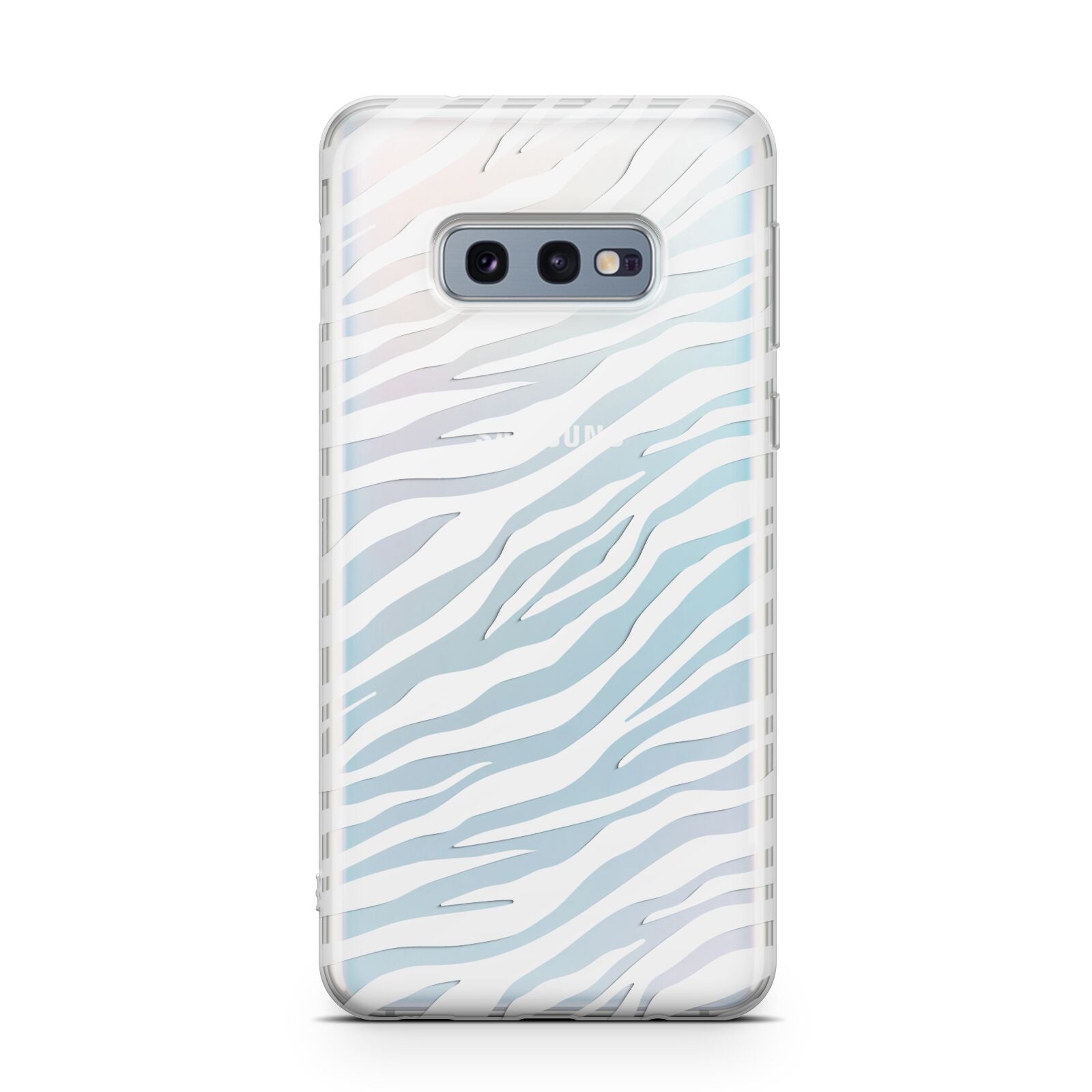 White Zebra Print Samsung Galaxy S10E Case