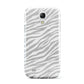 White Zebra Print Samsung Galaxy S4 Mini Case
