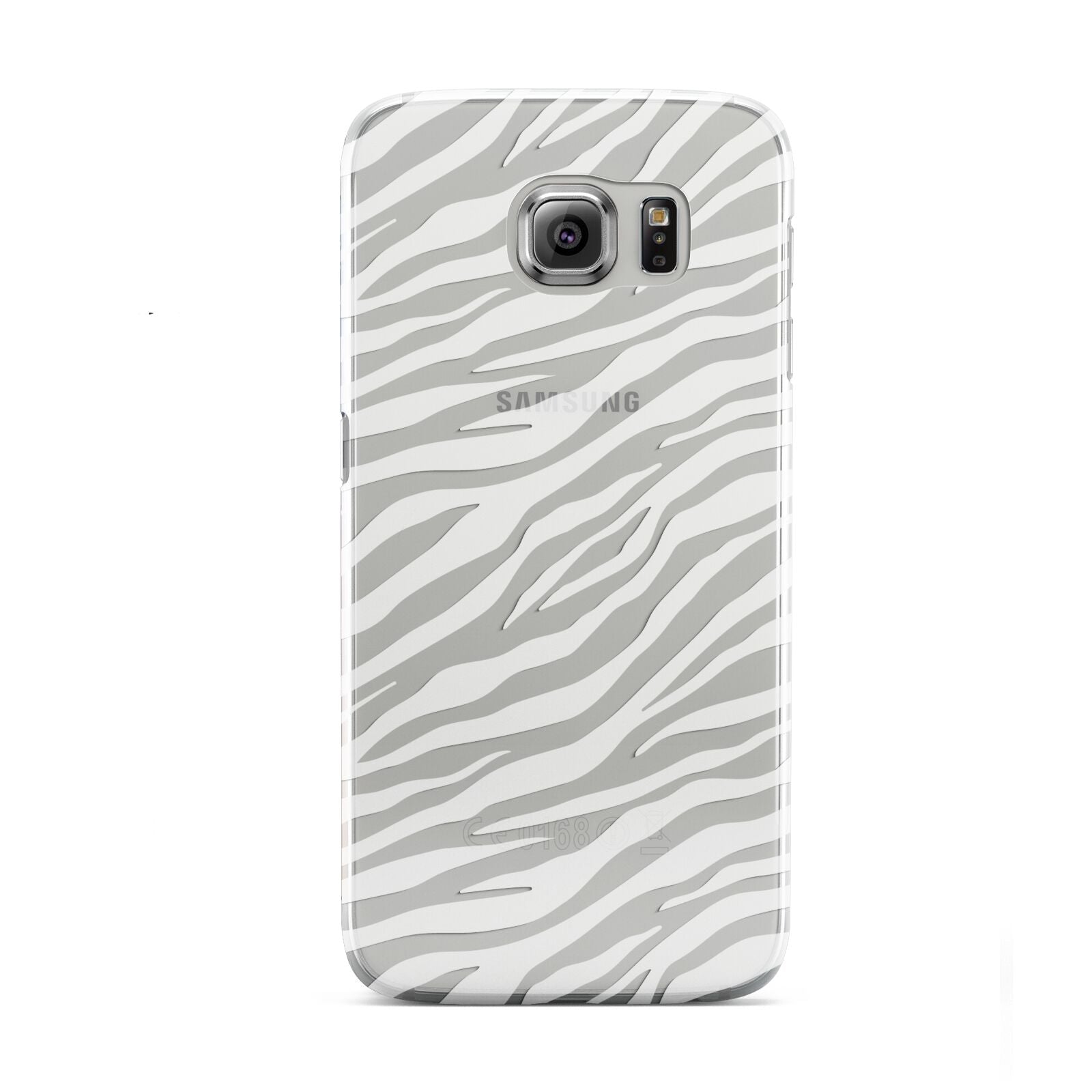 White Zebra Print Samsung Galaxy S6 Case