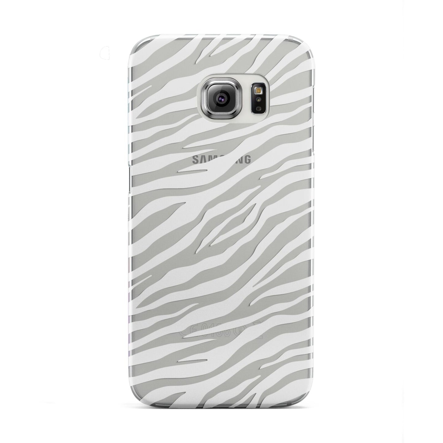 White Zebra Print Samsung Galaxy S6 Edge Case