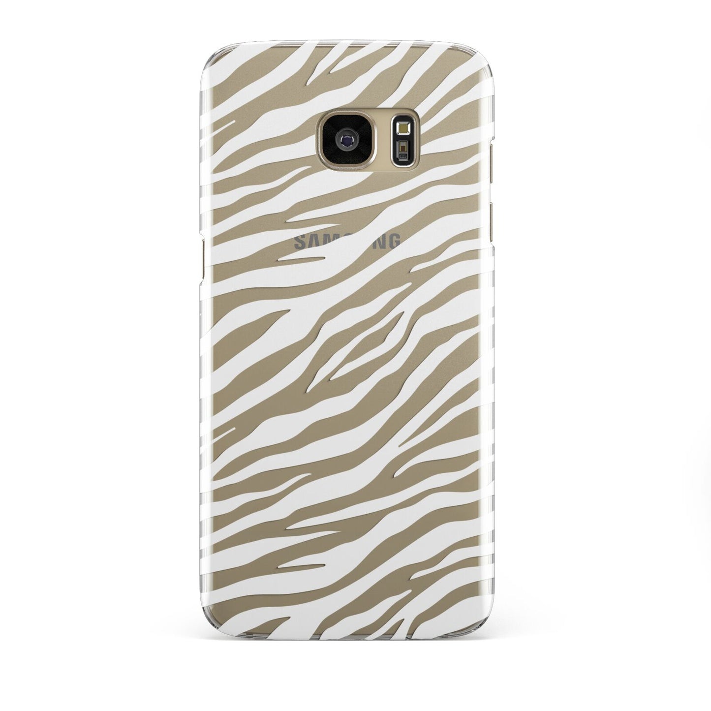 White Zebra Print Samsung Galaxy S7 Edge Case