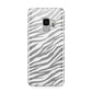 White Zebra Print Samsung Galaxy S9 Case