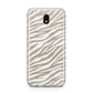 White Zebra Print Samsung J5 2017 Case