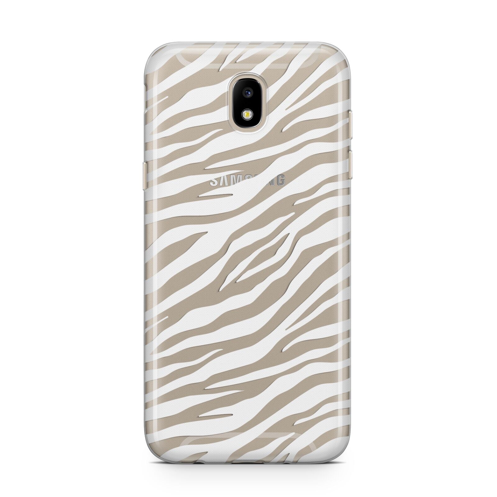 White Zebra Print Samsung J5 2017 Case