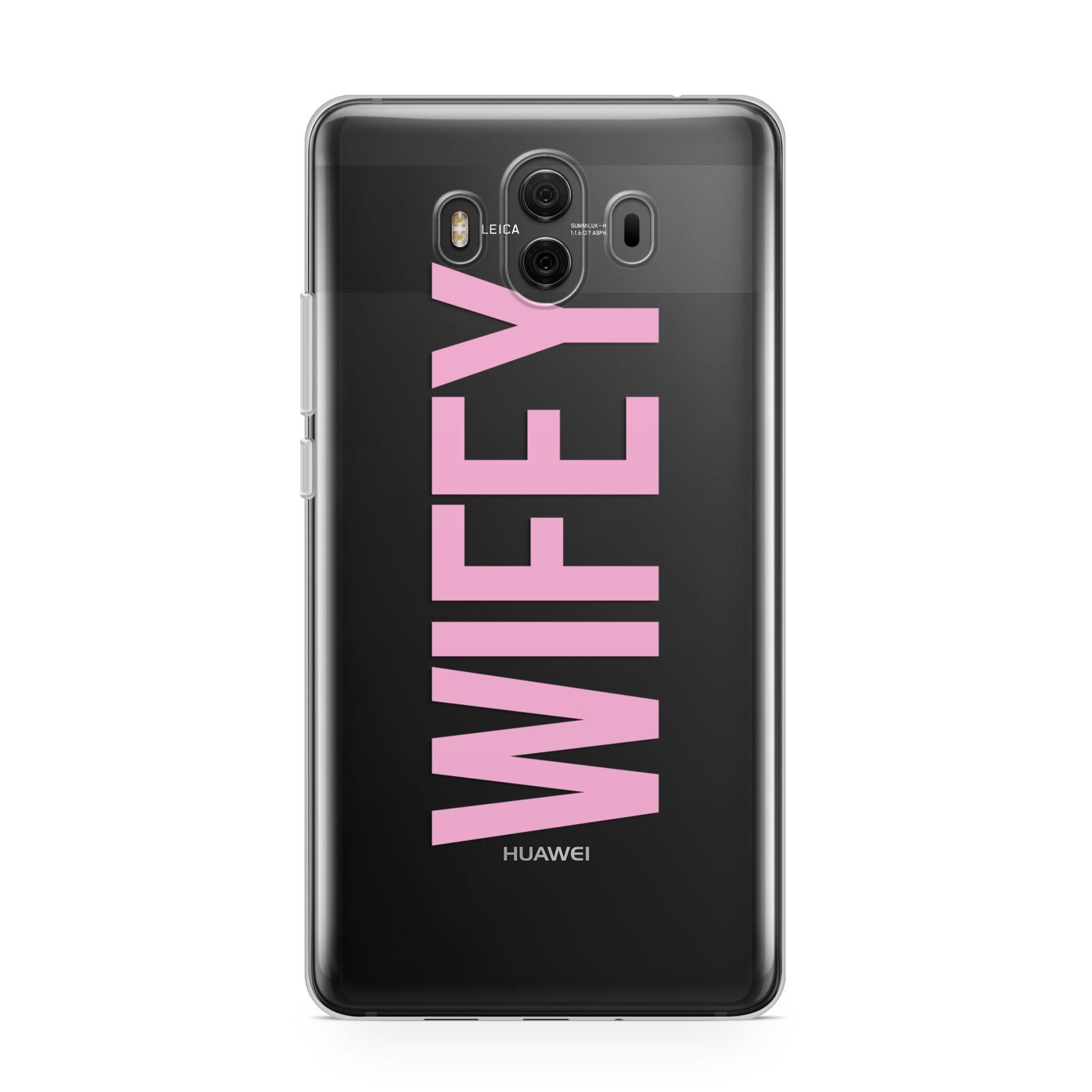 Wifey Pink Huawei Mate 10 Protective Phone Case