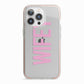 Wifey Pink iPhone 13 Pro TPU Impact Case with Pink Edges
