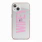 Wifey Pink iPhone 13 TPU Impact Case with Pink Edges