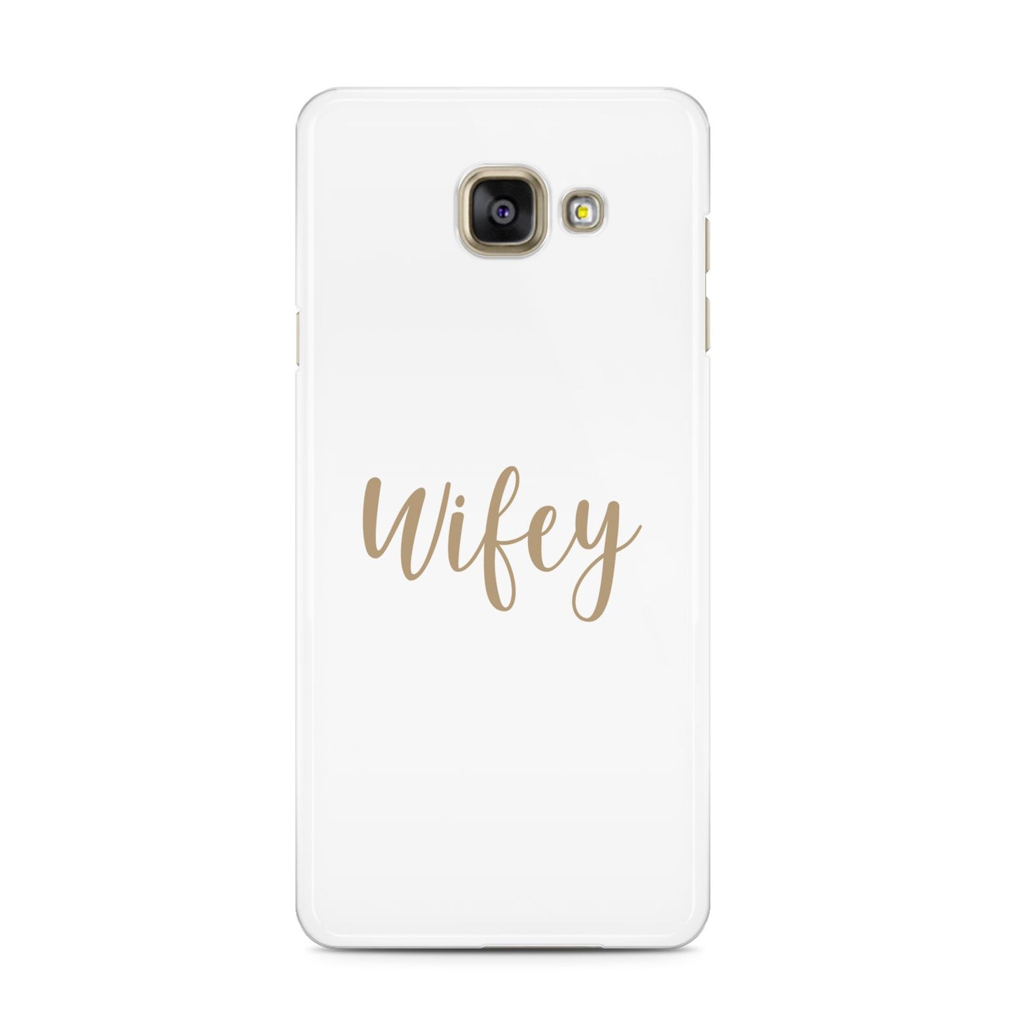 Wifey Samsung Galaxy A3 2016 Case on gold phone