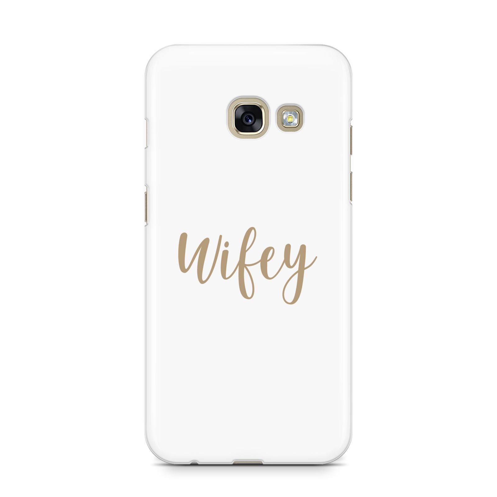 Wifey Samsung Galaxy A3 2017 Case on gold phone