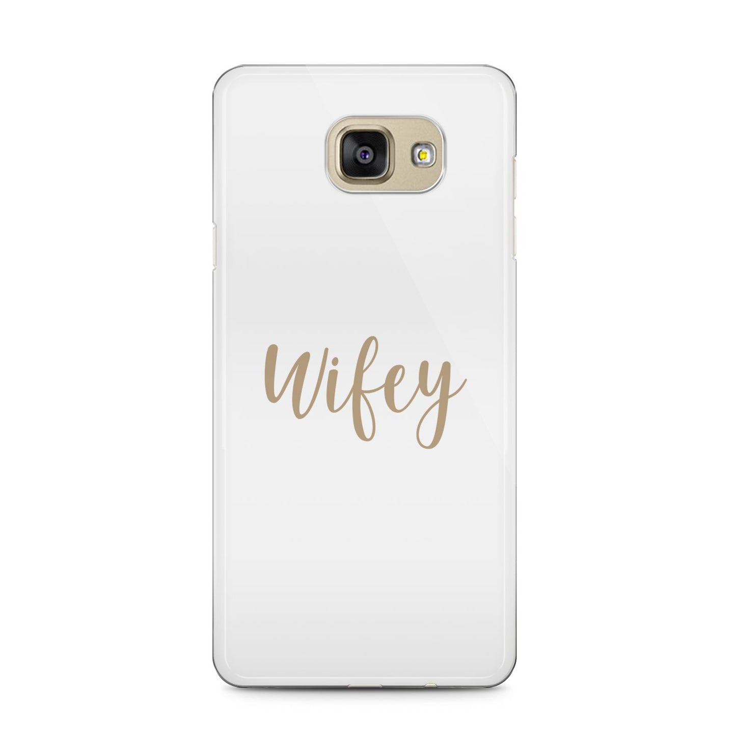 Wifey Samsung Galaxy A5 2016 Case on gold phone