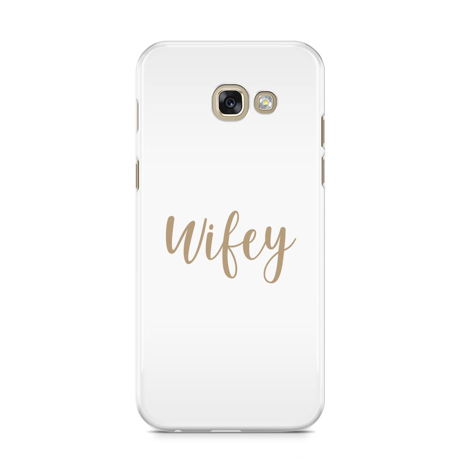 Wifey Samsung Galaxy A5 2017 Case on gold phone