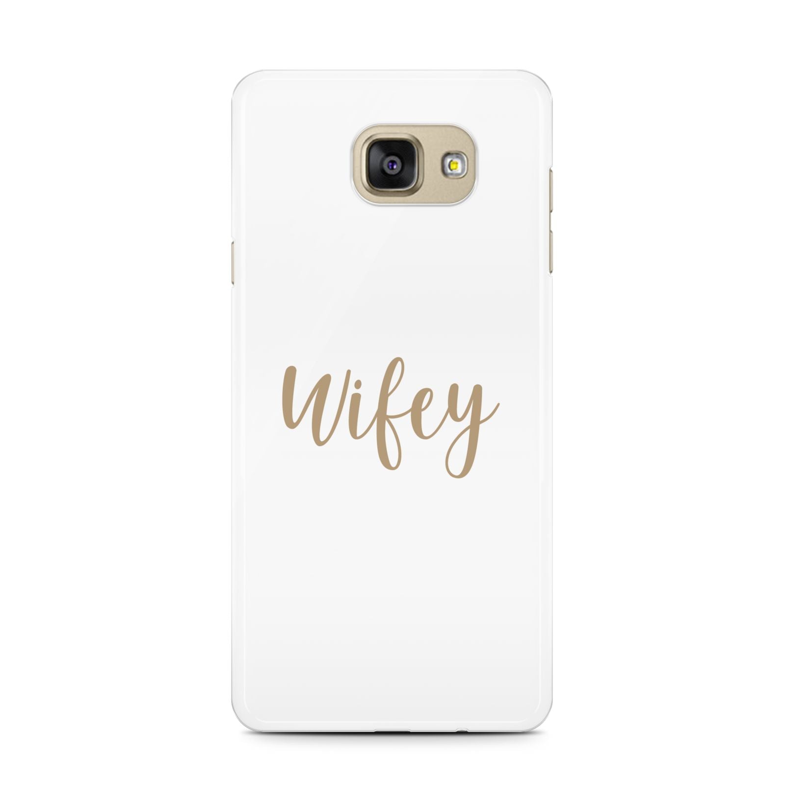 Wifey Samsung Galaxy A7 2016 Case on gold phone