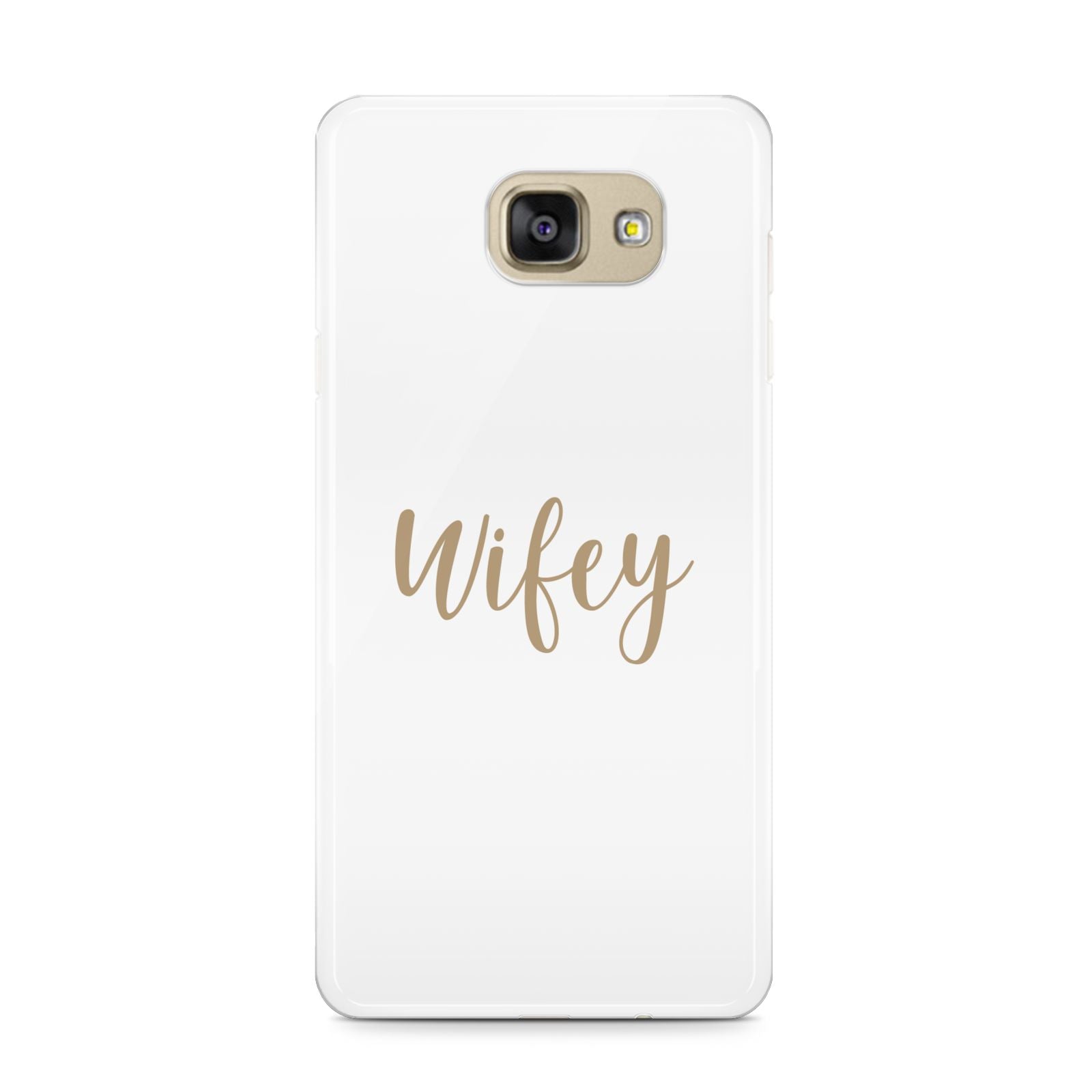 Wifey Samsung Galaxy A9 2016 Case on gold phone