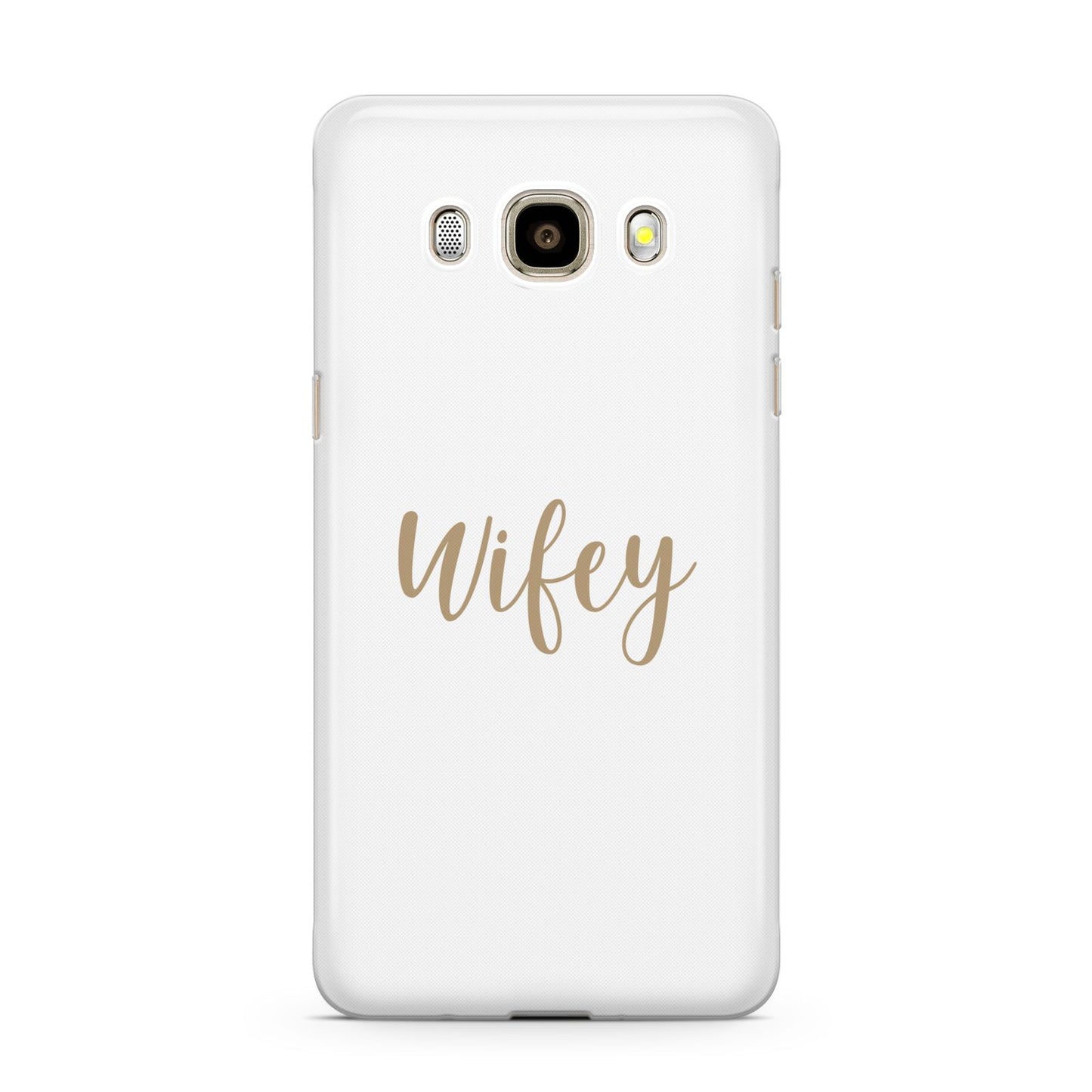 Wifey Samsung Galaxy J7 2016 Case on gold phone