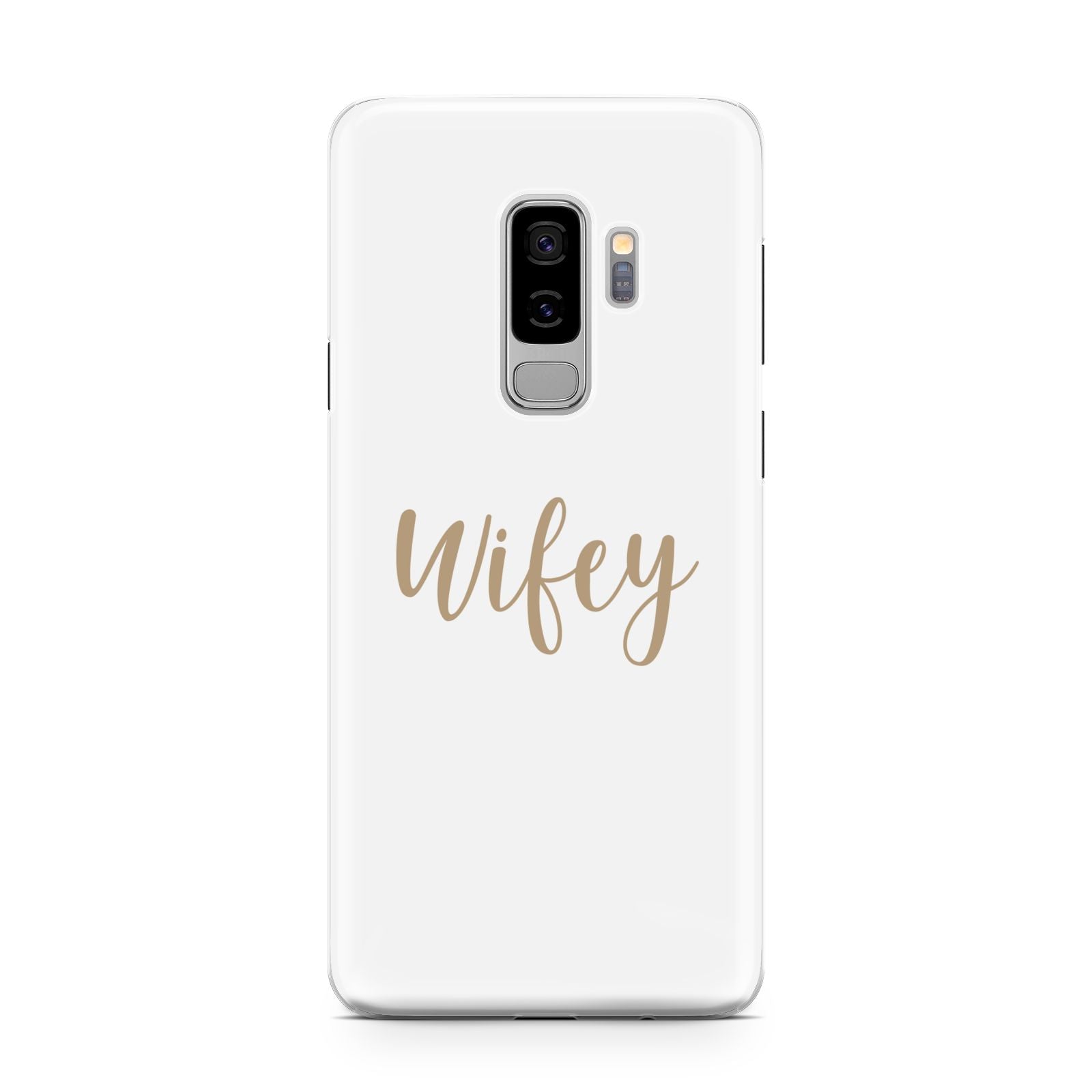 Wifey Samsung Galaxy S9 Plus Case on Silver phone