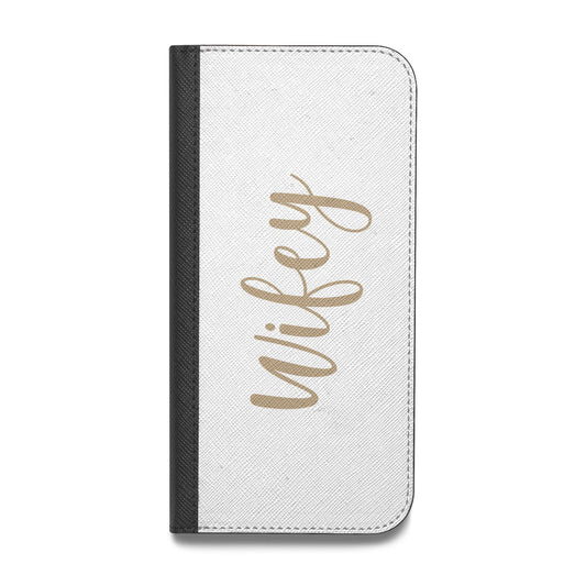 Wifey Vegan Leather Flip iPhone Case