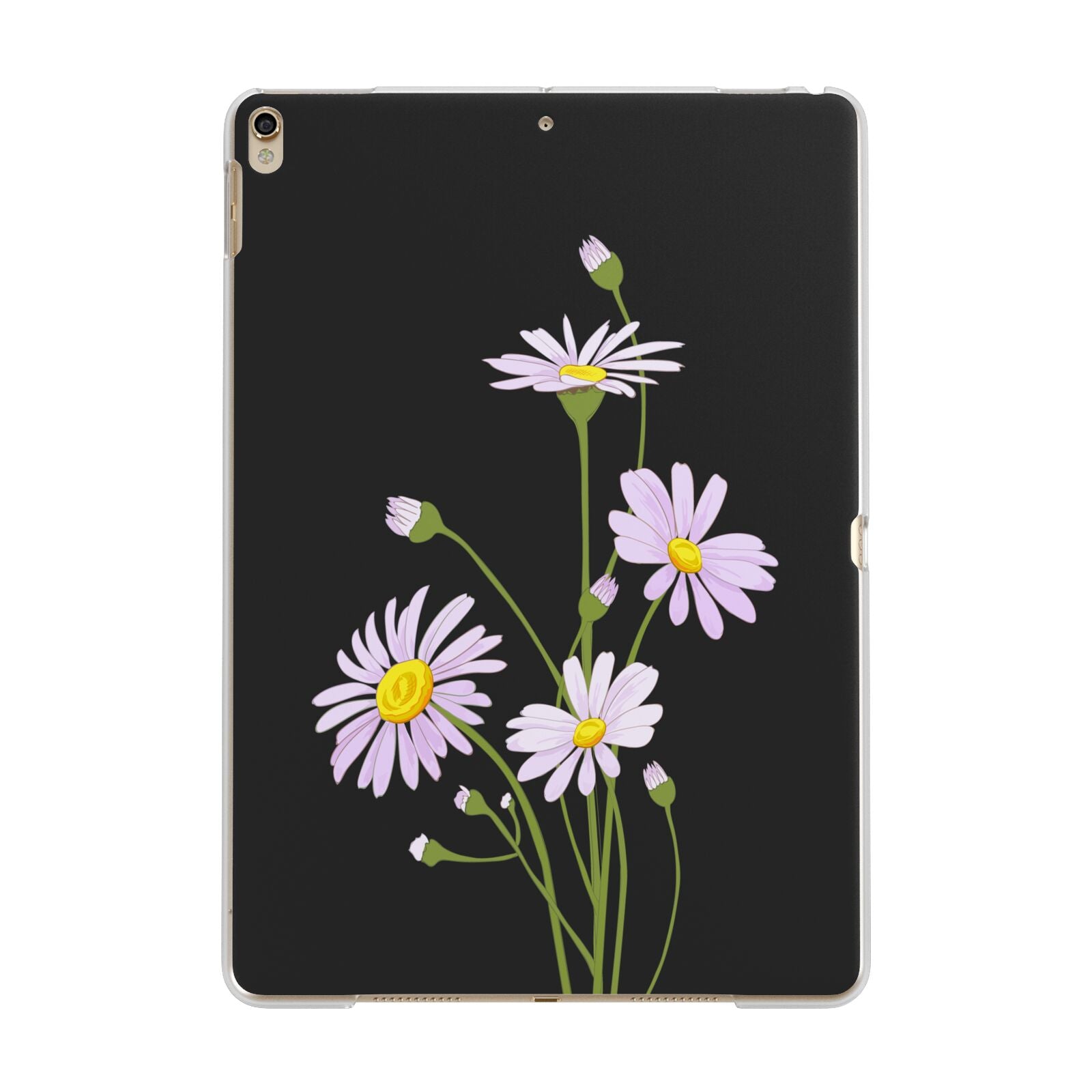 Wild Daisies Apple iPad Gold Case