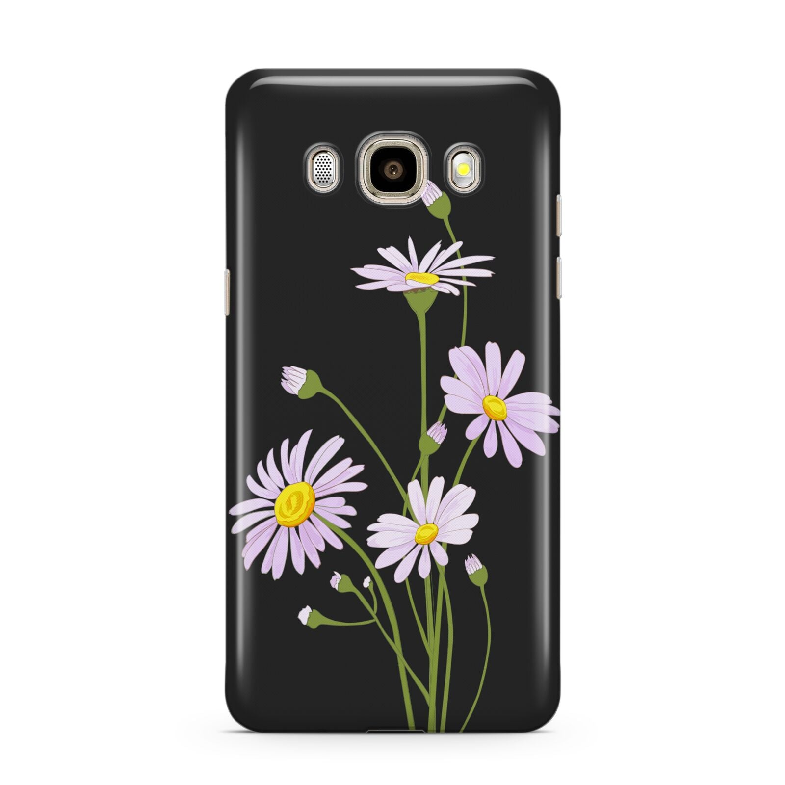 Wild Daisies Samsung Galaxy J7 2016 Case on gold phone