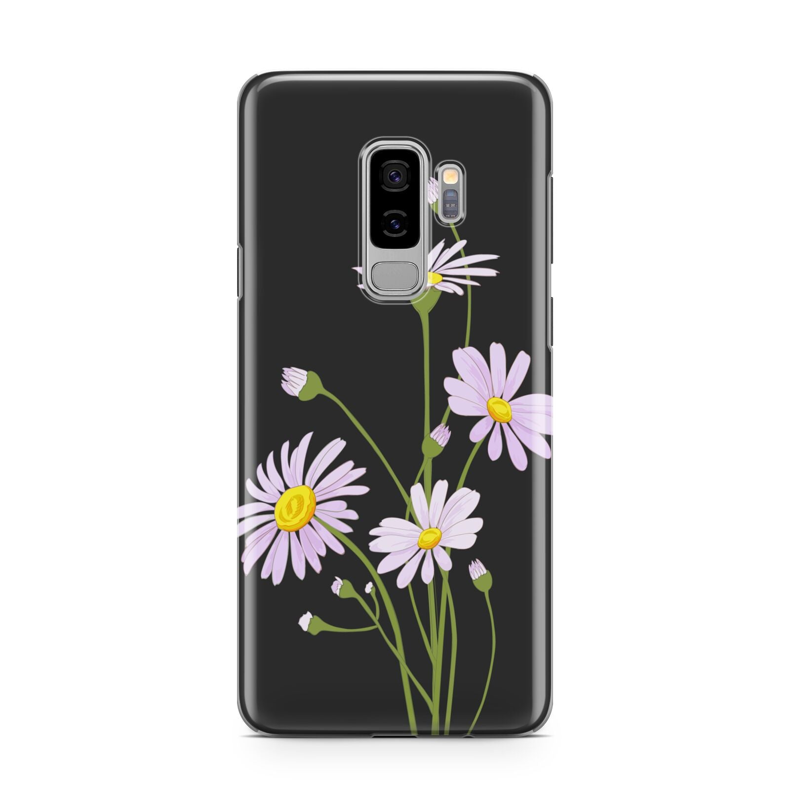 Wild Daisies Samsung Galaxy S9 Plus Case on Silver phone