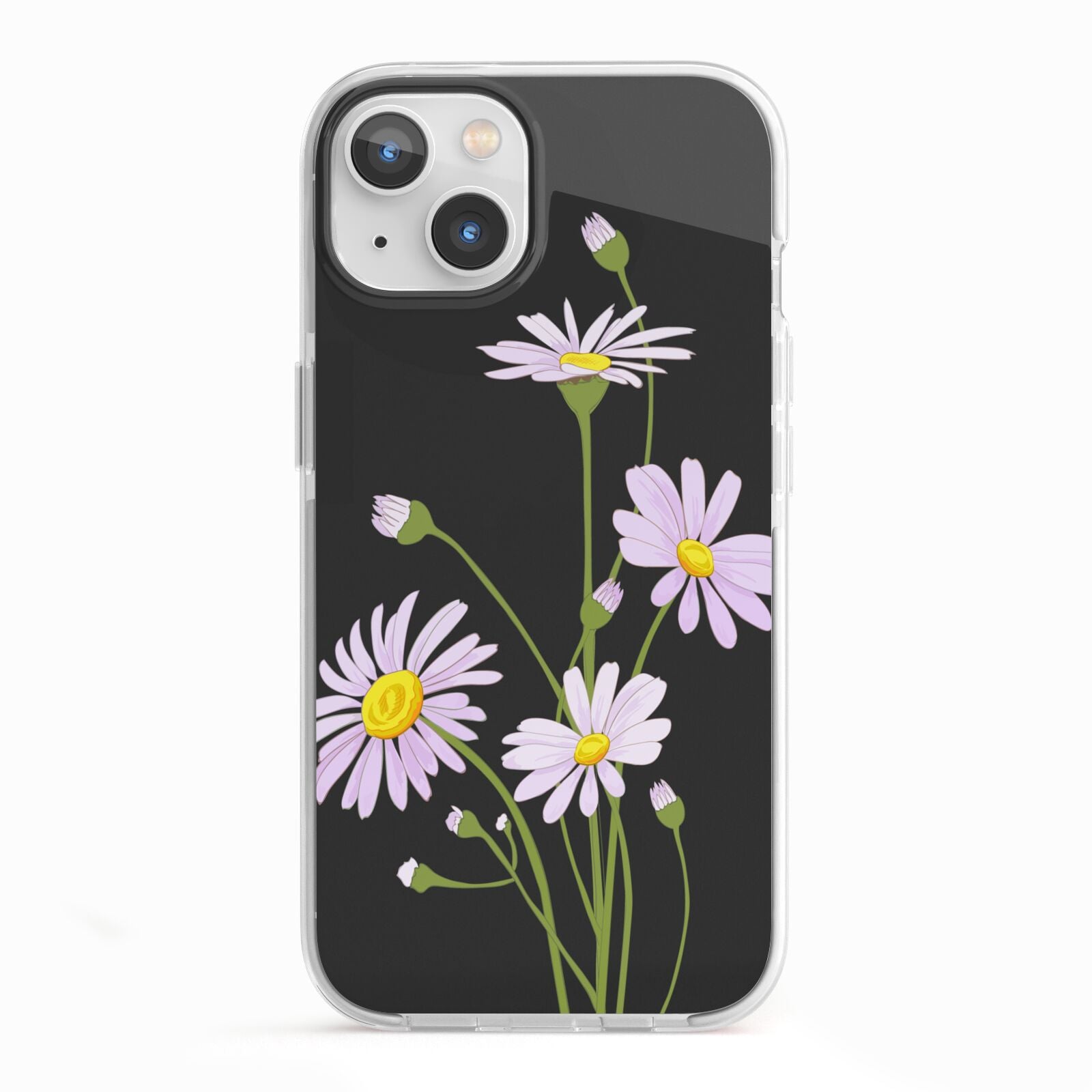 Wild Daisies iPhone 13 TPU Impact Case with White Edges