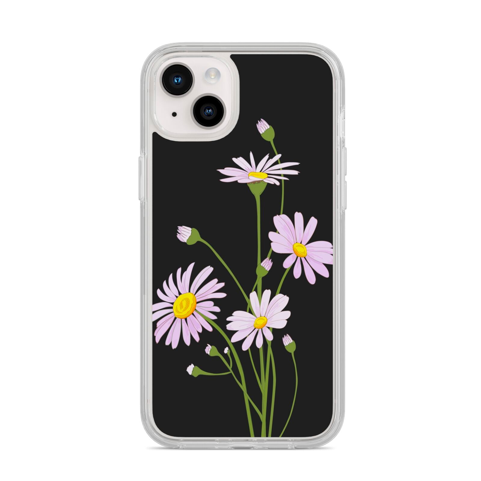 Wild Daisies iPhone 14 Plus Clear Tough Case Starlight