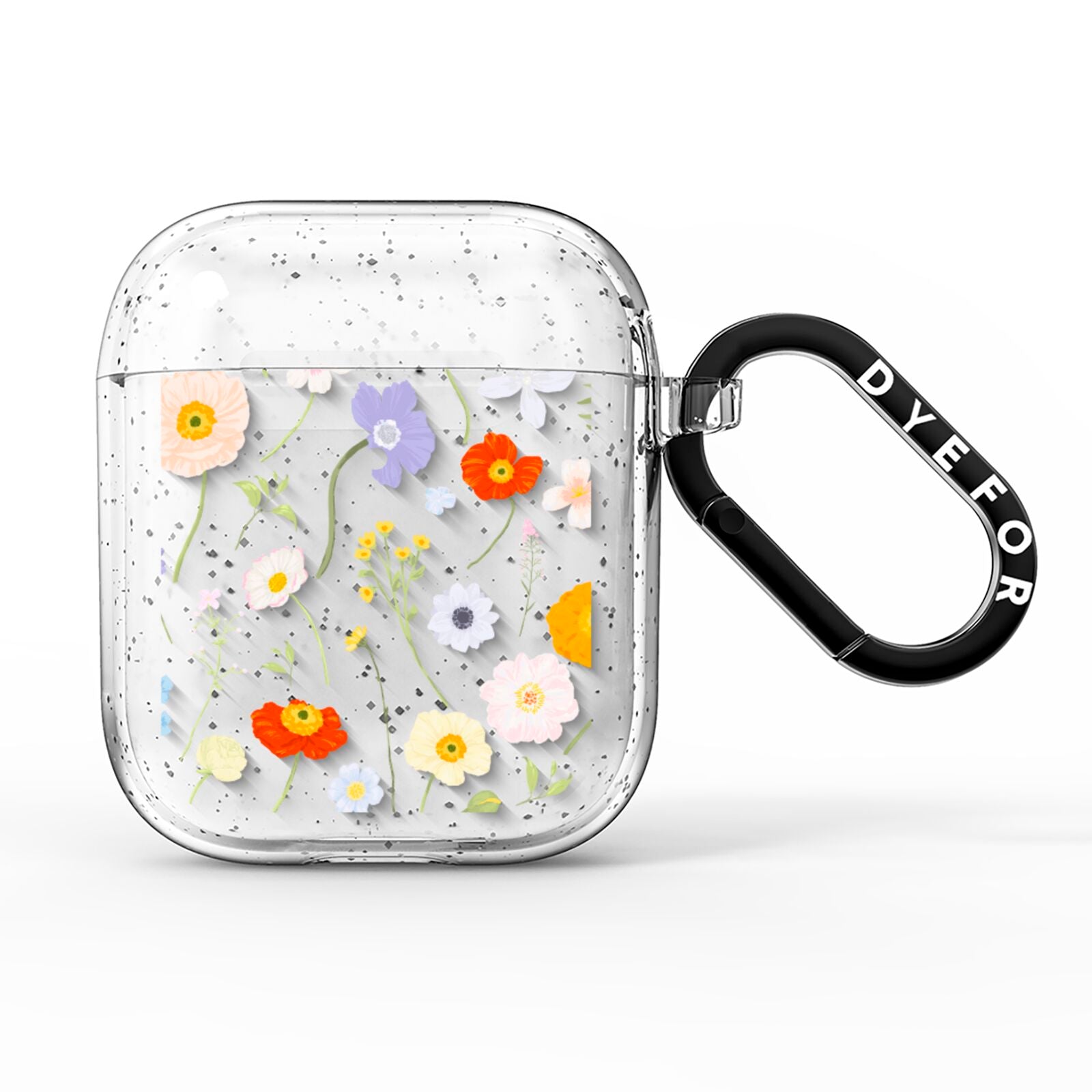 Wild Flower AirPods Glitter Case