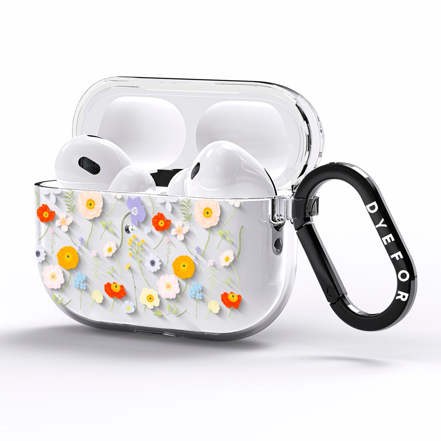 Wild Flower AirPods Pro Clear Case Side Image