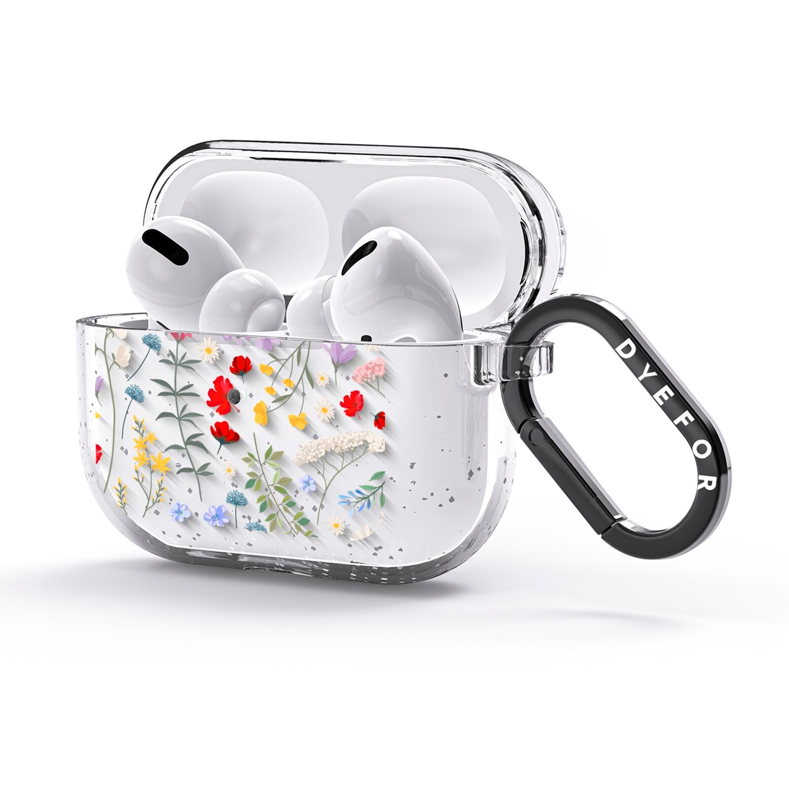 Wild Flowers AirPods Glitter Case 3rd Gen Side Image