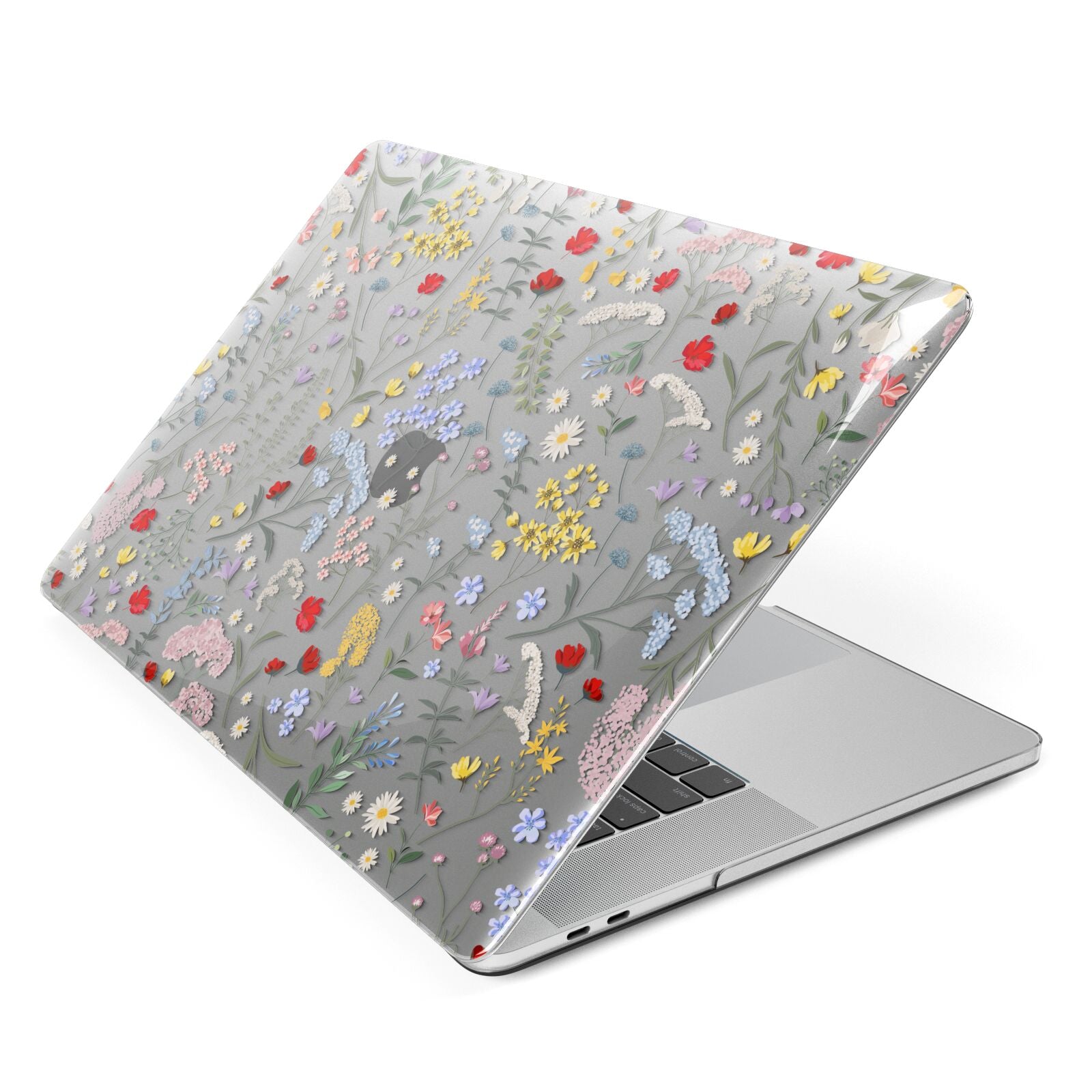 Wild Flowers Apple MacBook Case Side View