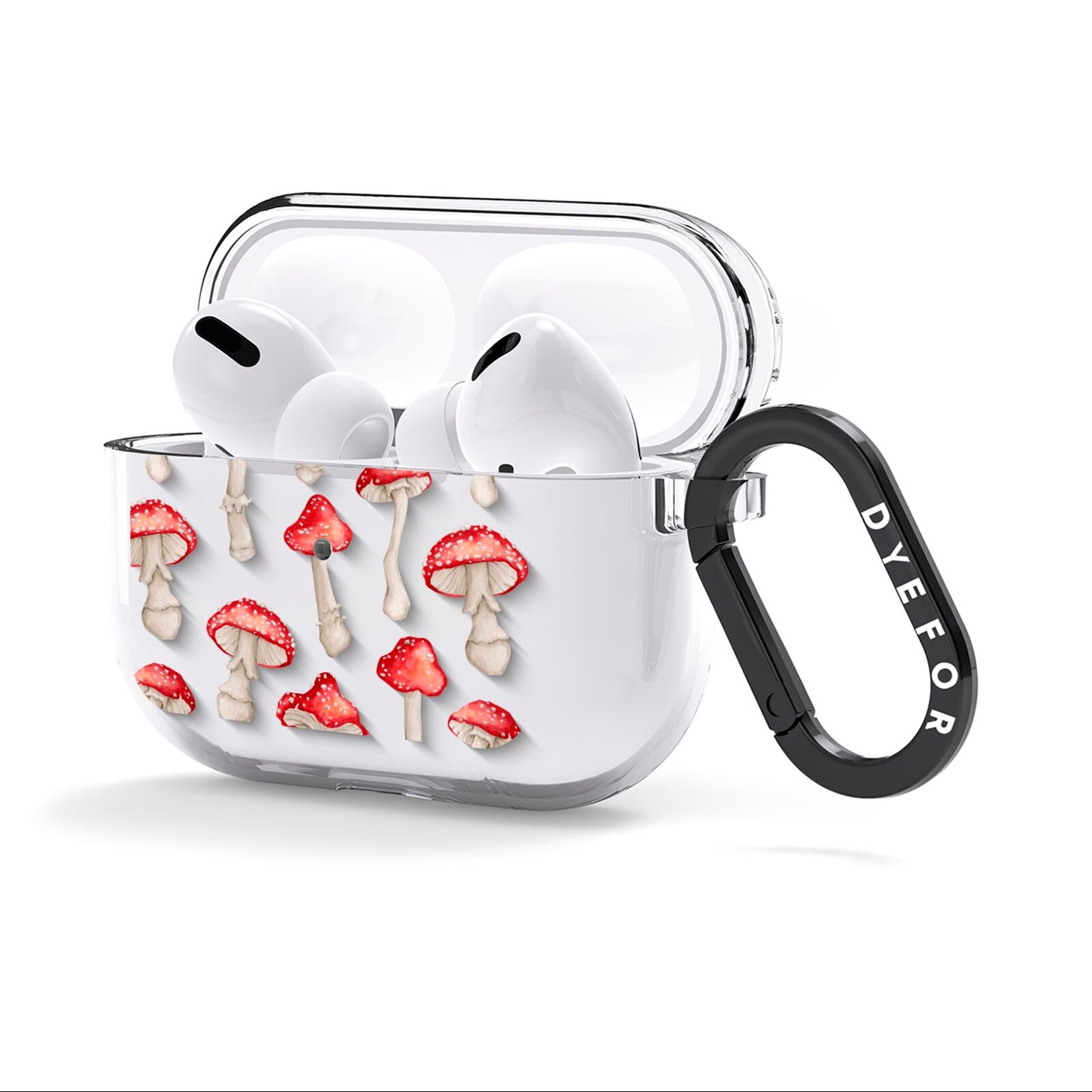 Wild Mushrooms AirPods Clear Case 3rd Gen Side Image