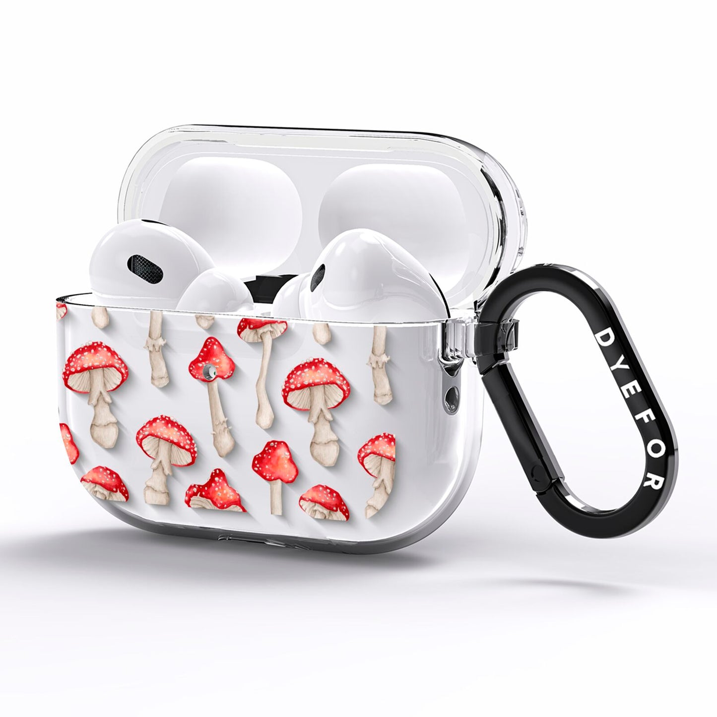 Wild Mushrooms AirPods Pro Clear Case Side Image