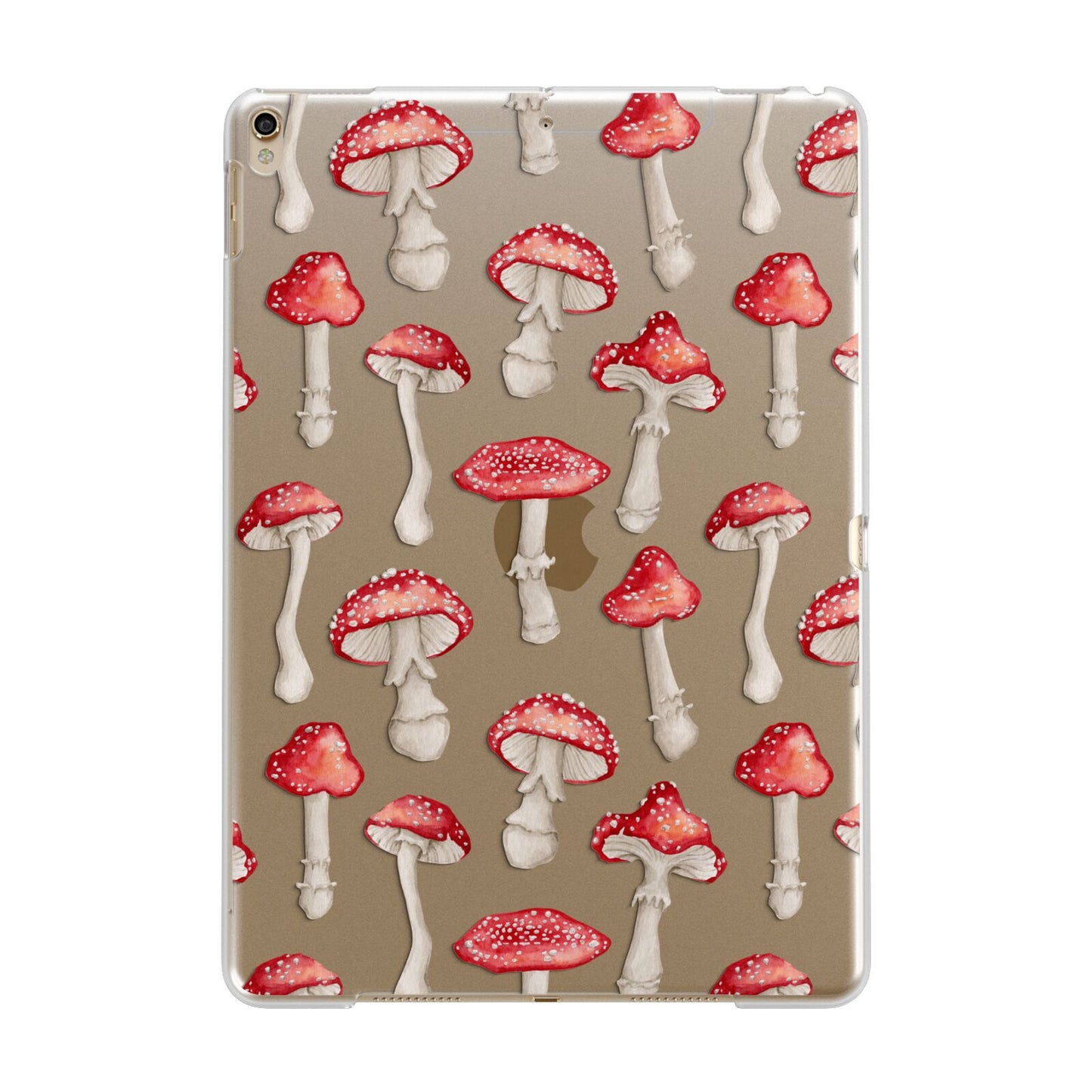 Wild Mushrooms Apple iPad Gold Case