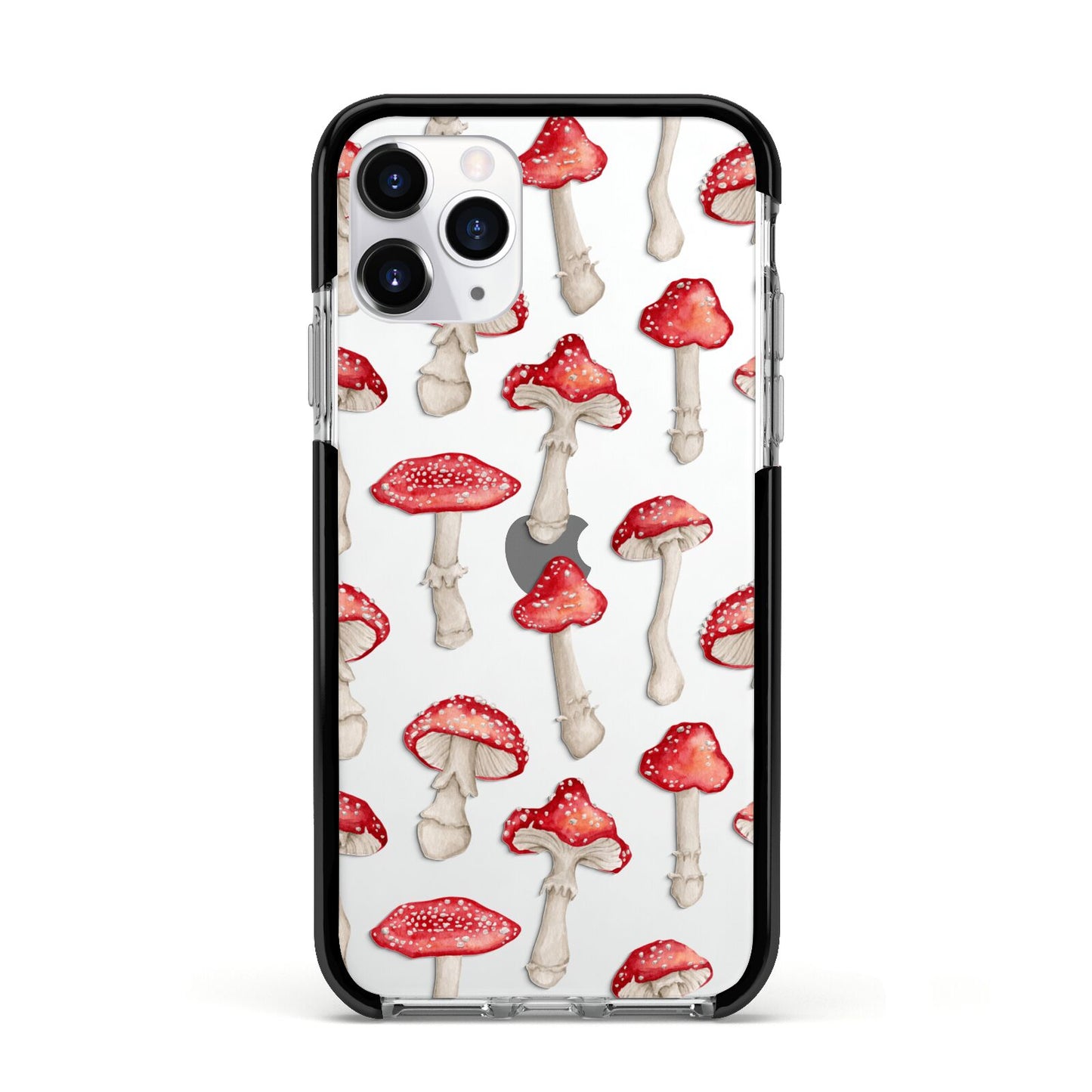 Wild Mushrooms Apple iPhone 11 Pro in Silver with Black Impact Case