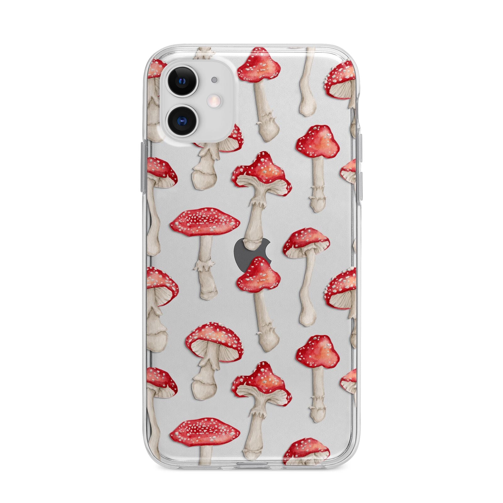 Wild Mushrooms Apple iPhone 11 in White with Bumper Case