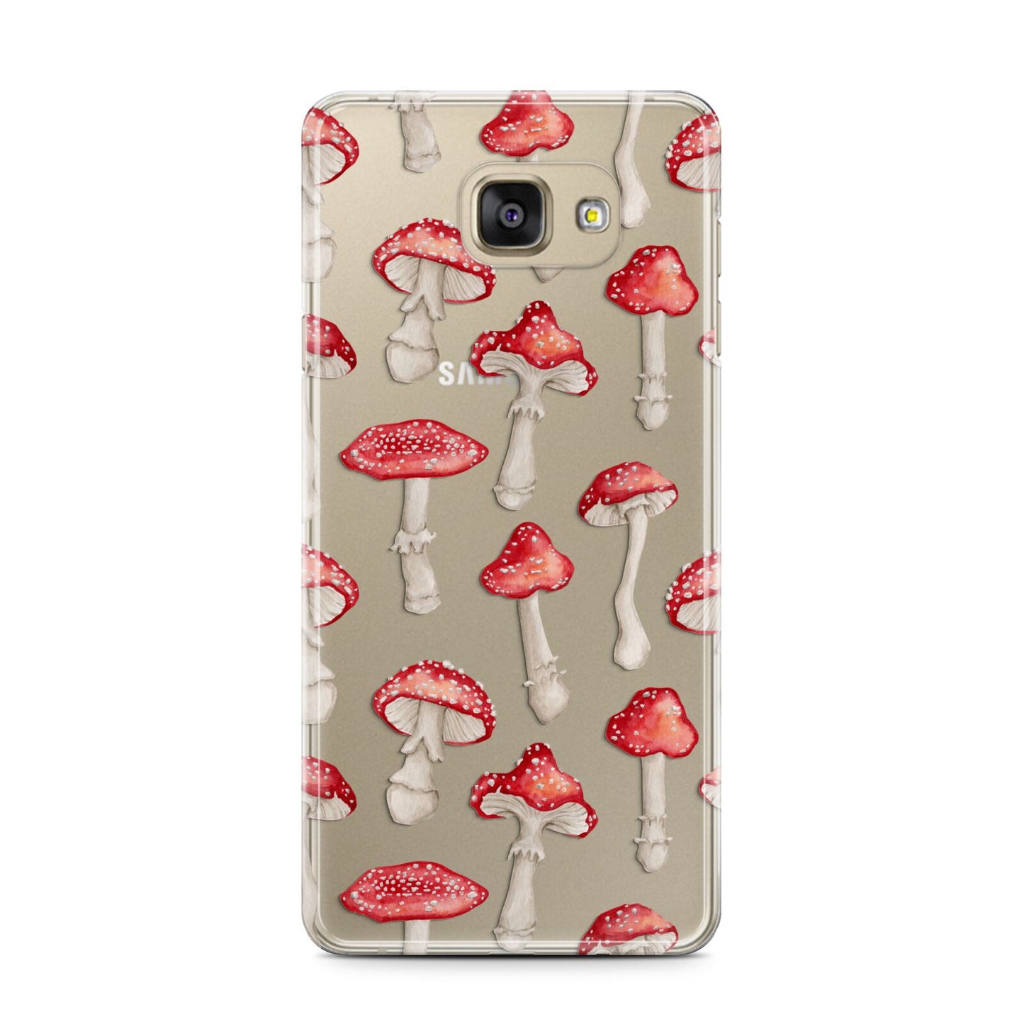 Wild Mushrooms Samsung Galaxy A7 2016 Case on gold phone