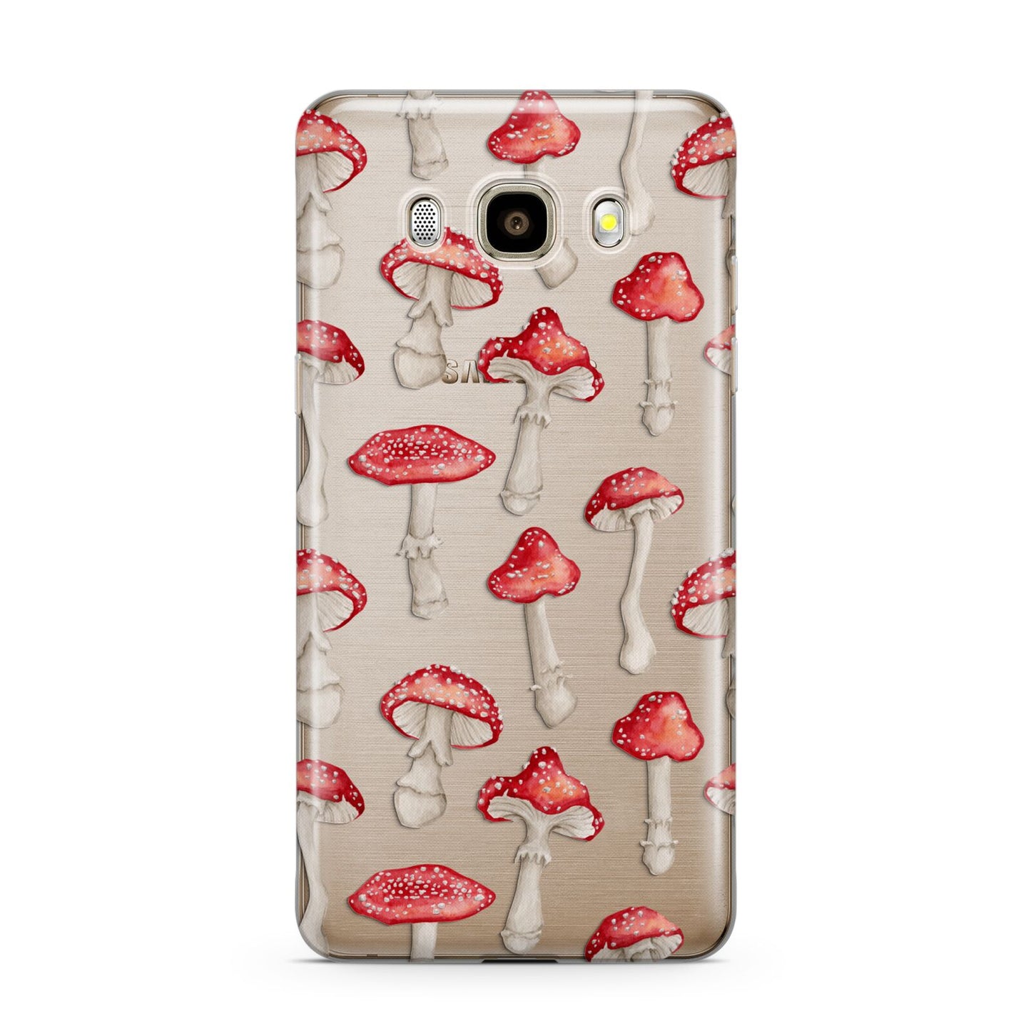 Wild Mushrooms Samsung Galaxy J7 2016 Case on gold phone