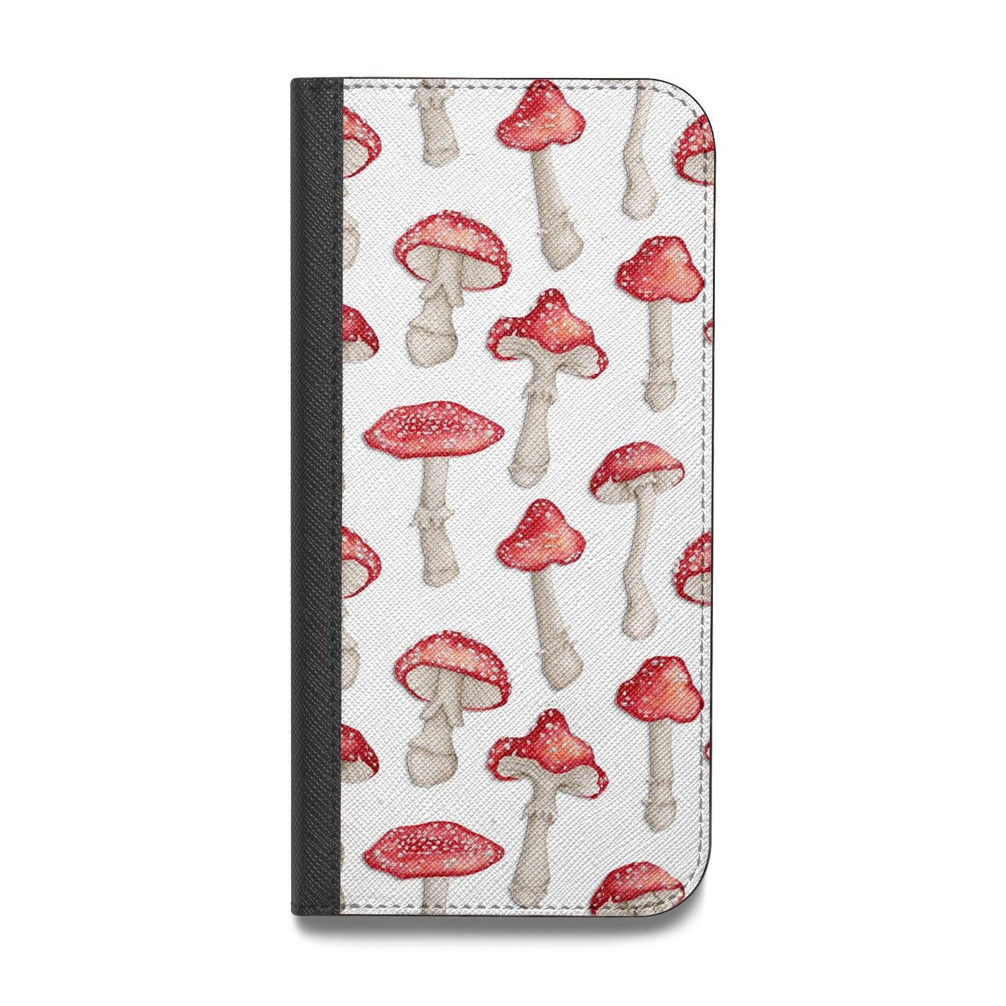 Wild Mushrooms Vegan Leather Flip iPhone Case