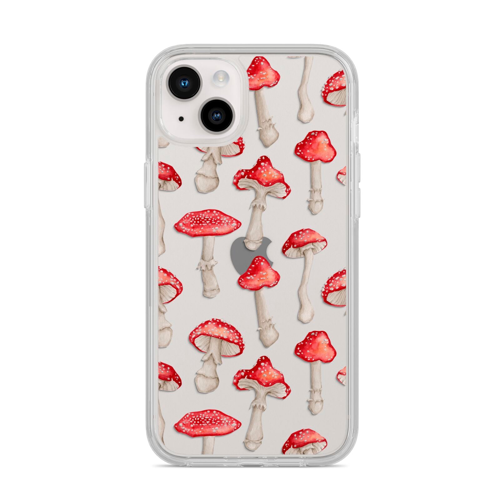 Wild Mushrooms iPhone 14 Plus Clear Tough Case Starlight