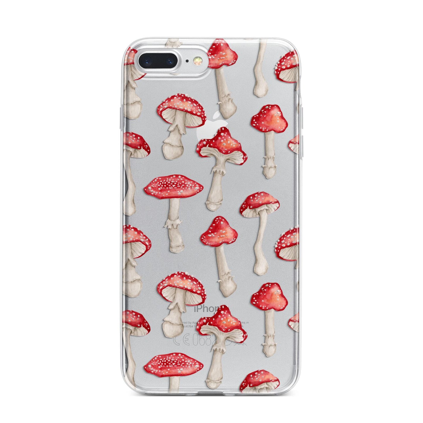 Wild Mushrooms iPhone 7 Plus Bumper Case on Silver iPhone