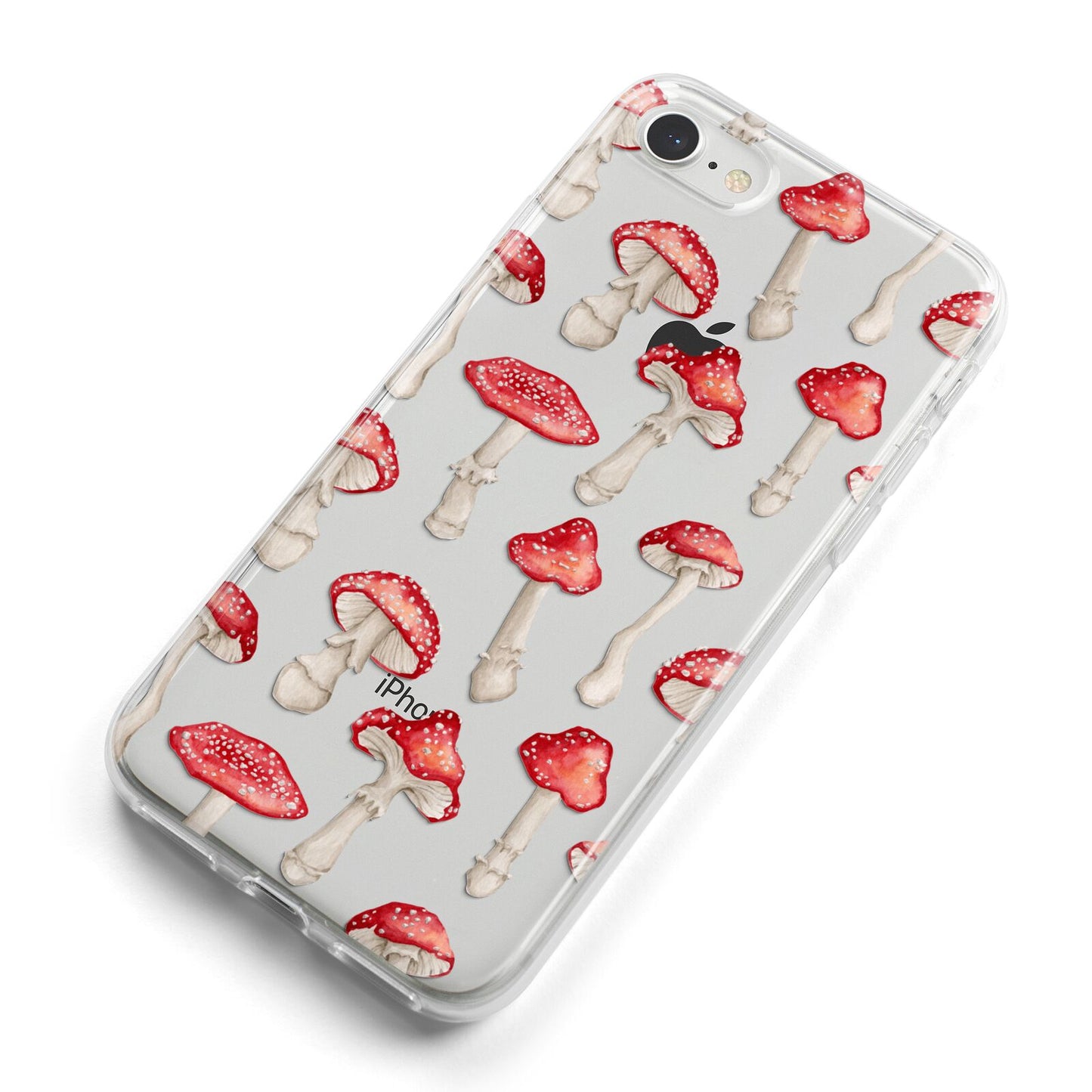 Wild Mushrooms iPhone 8 Bumper Case on Silver iPhone Alternative Image