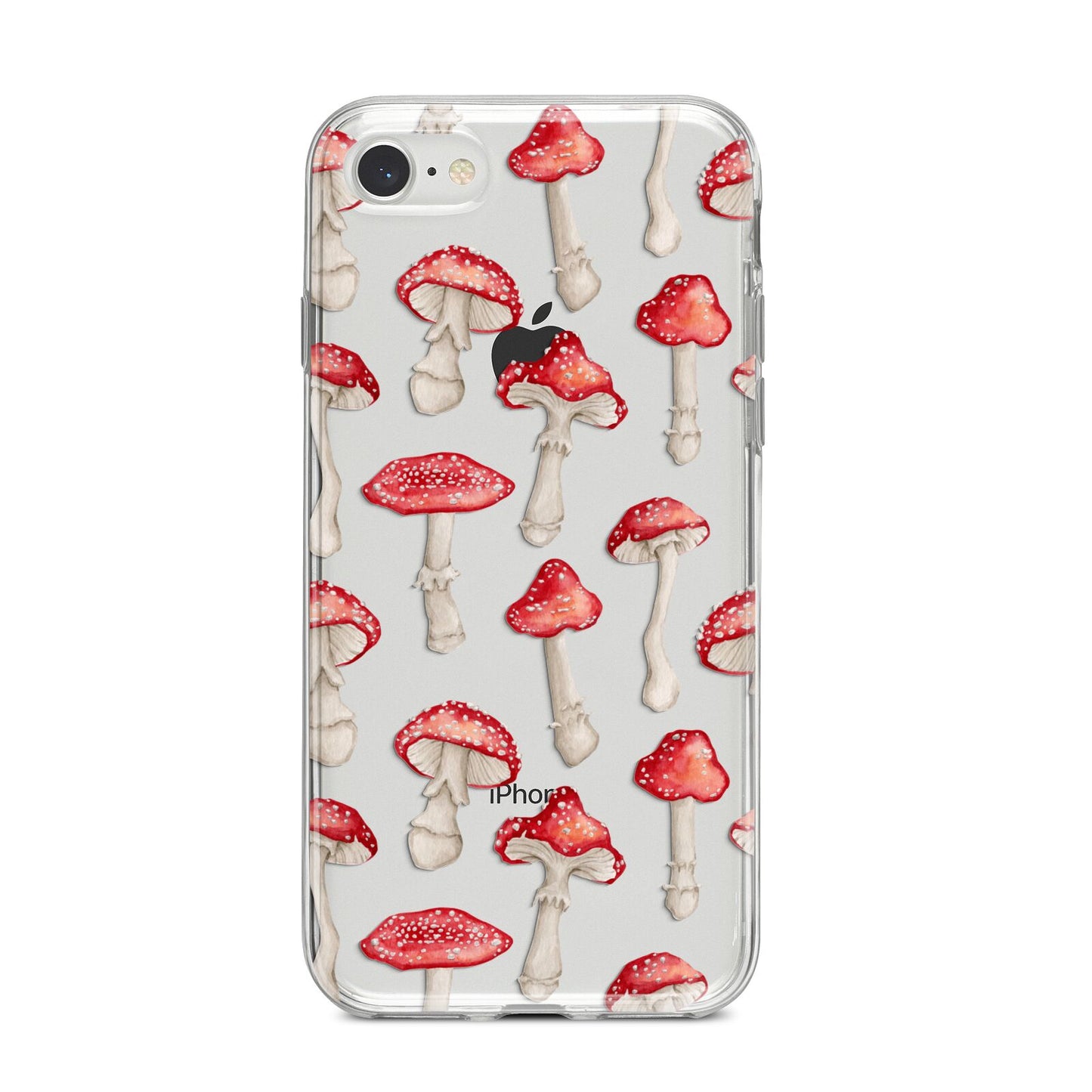 Wild Mushrooms iPhone 8 Bumper Case on Silver iPhone