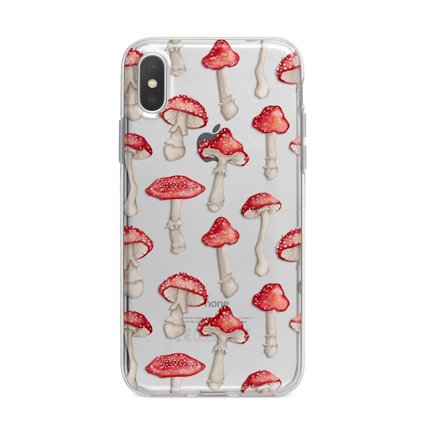 Wild Mushrooms iPhone X Bumper Case on Silver iPhone Alternative Image 1