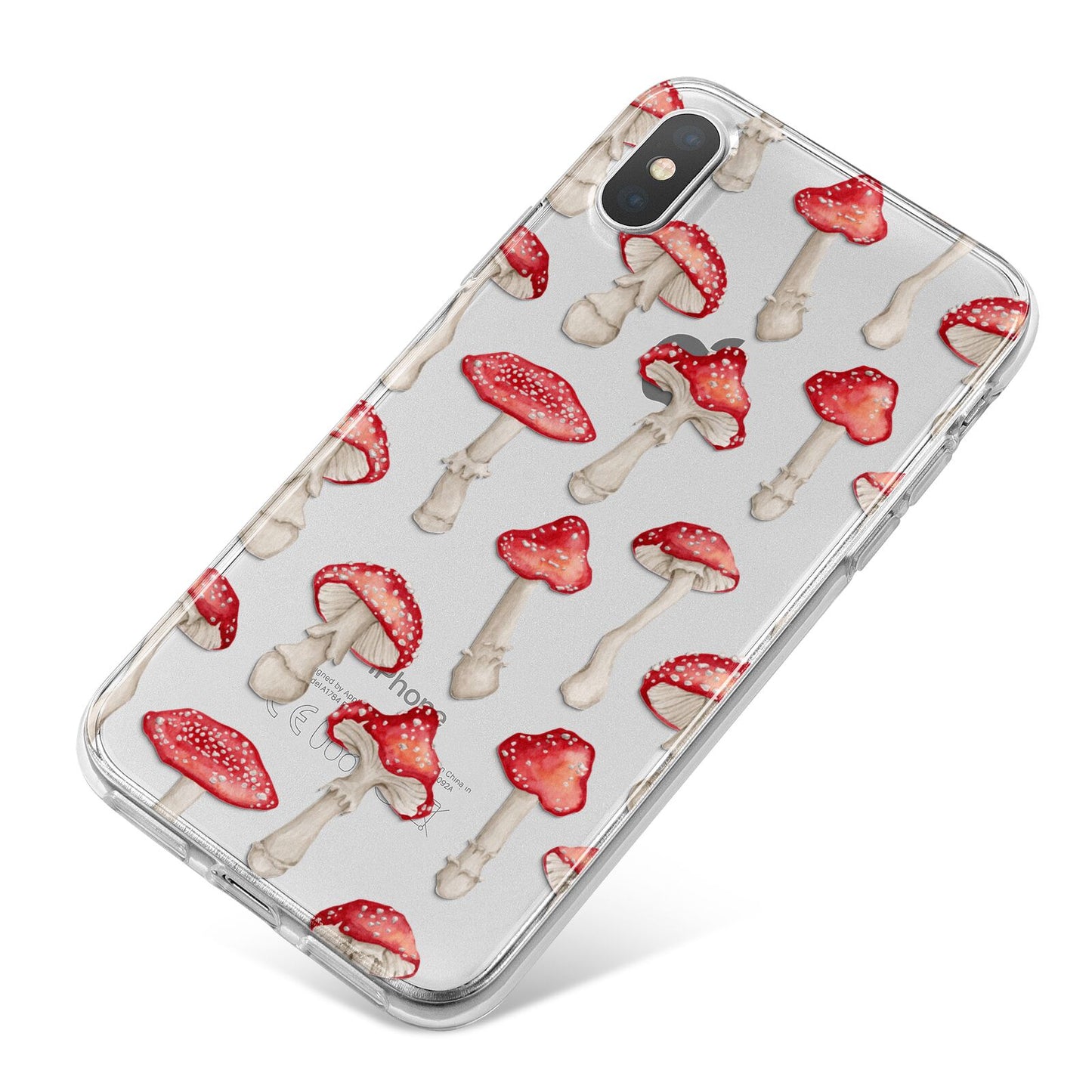 Wild Mushrooms iPhone X Bumper Case on Silver iPhone