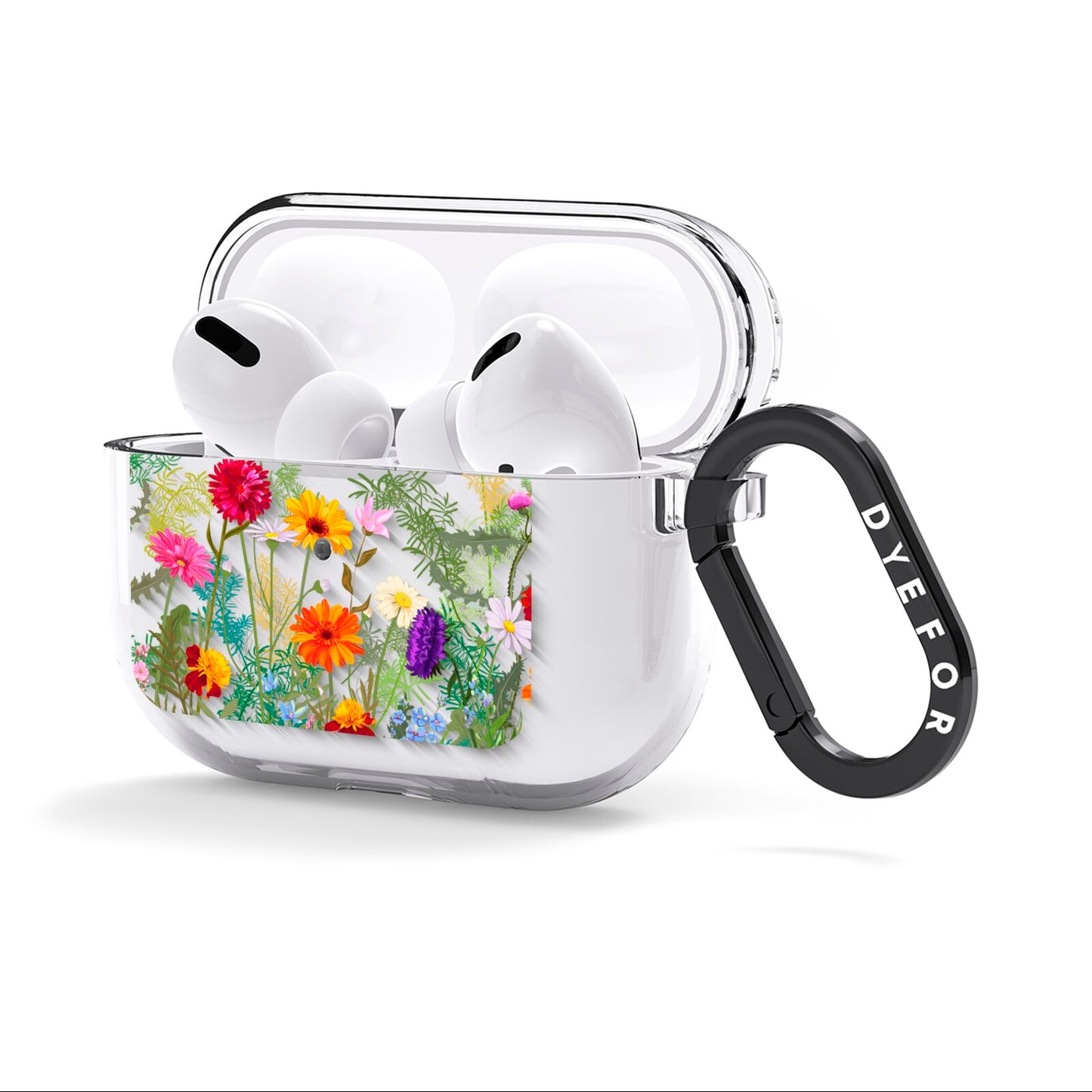 Wildflower AirPods Clear Case 3rd Gen Side Image